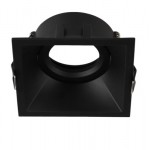 Foco empotrar Konica Cuadrado 90x90mm, para Lámpara GU10/MR16 Blanco ó Negro